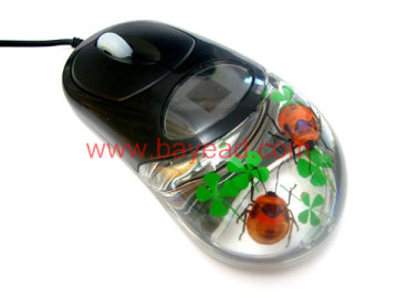 insect Amber USB Optical mouse,Amber Jewellery.
