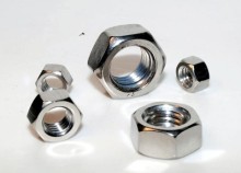 Custom black hexagon Slotted thin nuts