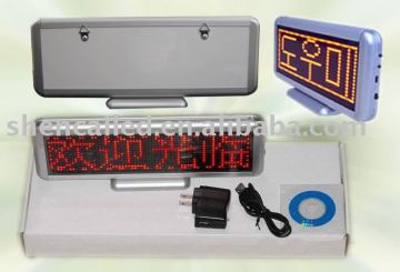 small Led Desk Screen/ led table badge/led desk display
