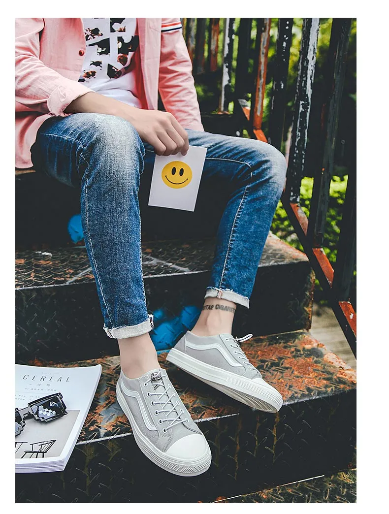 Fashion Wholesale Canvas Shoes Students Shoes Men Casual Shoes