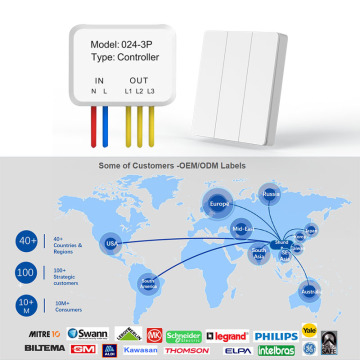 Waterproof Kinetic Wireless Wall Switch RF433