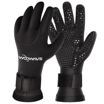 Custom Neoprene Waterproof 3MM Five Finger Watersports Gloves for Snorkeling and Canoeing