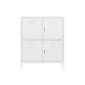 White Steel Office Cupboards Closet Cabinets