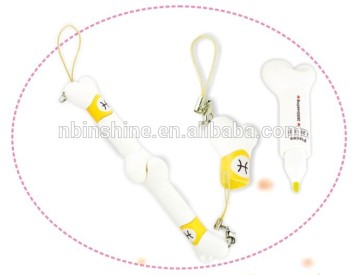 Promotional bone highlighter pen , gift mini bone highlighter pen , shaped pen