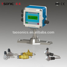 Ultrasonic integrated mounting heat meter insertion sensor