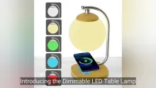 Modern wireless charging decorative desk lamp