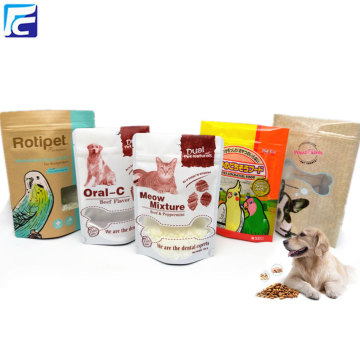 Dog treat pet food packaging pouch with window