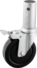 Medium Duty Hollow Round Stem Casters