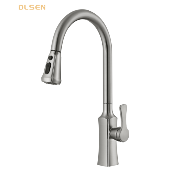 Brushed Nickel Kitchen Faucet Pull-out