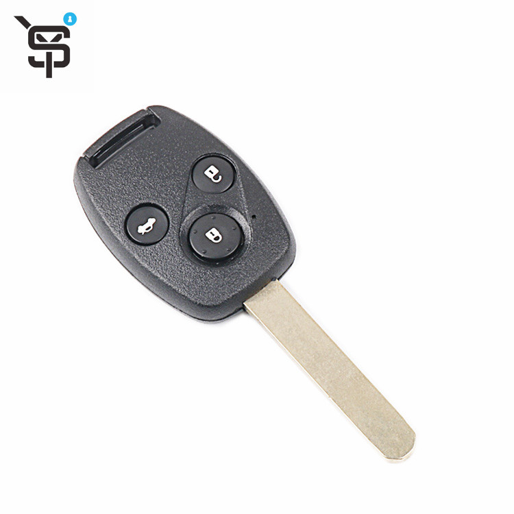 High quality blank key fob for Honda Accord Civic CRV Feng Fan Fit 3 button car key complete with 315 mhz 48 chip