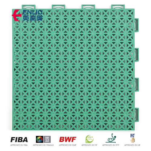 Plastic tiles outdoor basketball court