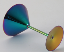 Inverted Triangle Stainless Steel Martini Cup