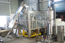 automatic small type 3in1 plastic bottle soft beverage bottler plant