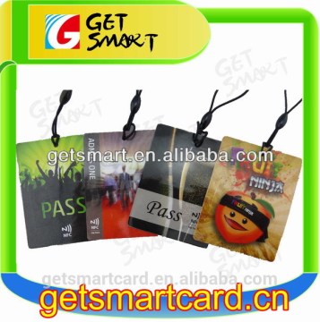 2015 Newest Product! Paper NFC Tag with hole and strap working with all smart NFC phones Android