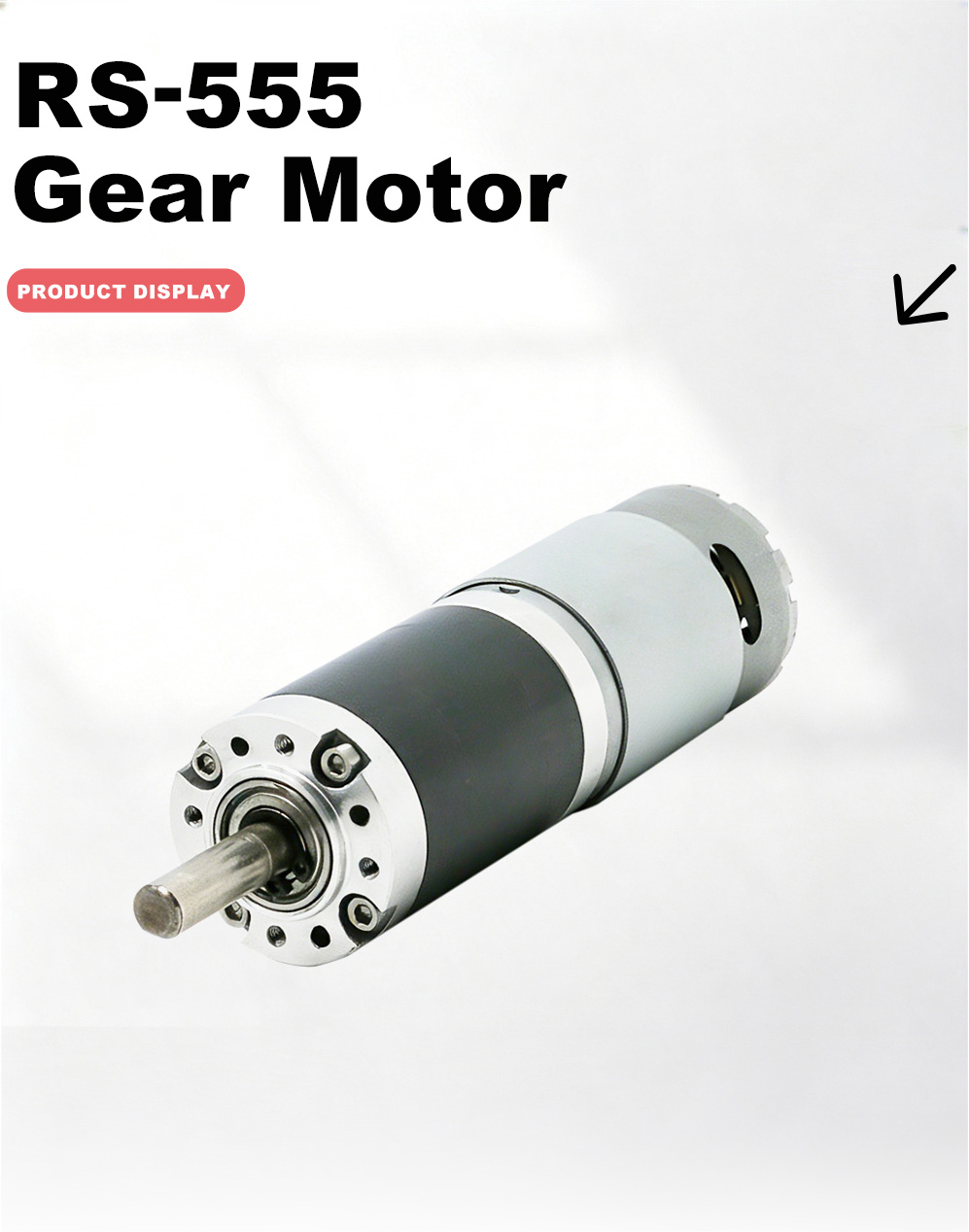 555 Dişli Motor-2x 555 Gear Motor-2x