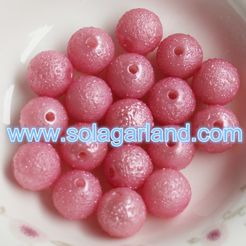 6MM 8MM 10MM Acrylic Plastic Pearl Round Gumball Beads