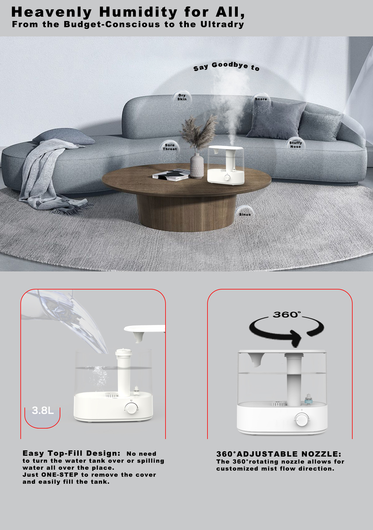 HTJ-2258A humidifier air HTJ-2258A humidifier air