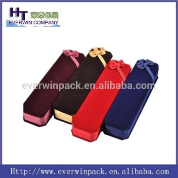 Hot sale factory price delicate velvet pen box for pen