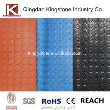 Coin pattern rubber flooring in roll