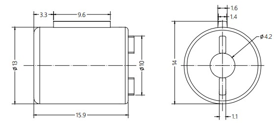 Damper Drawing For Auto Cosmetic Mirror