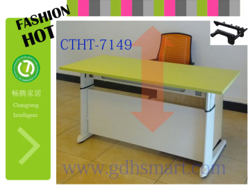 manual height adjustable table by rocker height adjustable changing table working table