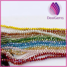 Bead glass mixed colors AB 4mm bicone.