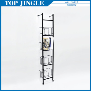 4 tier design metal commercial magazine rack