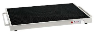 Warming plate, hardened glass