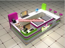 Customized New Modern Mall ice cream fruit juice kiosk
