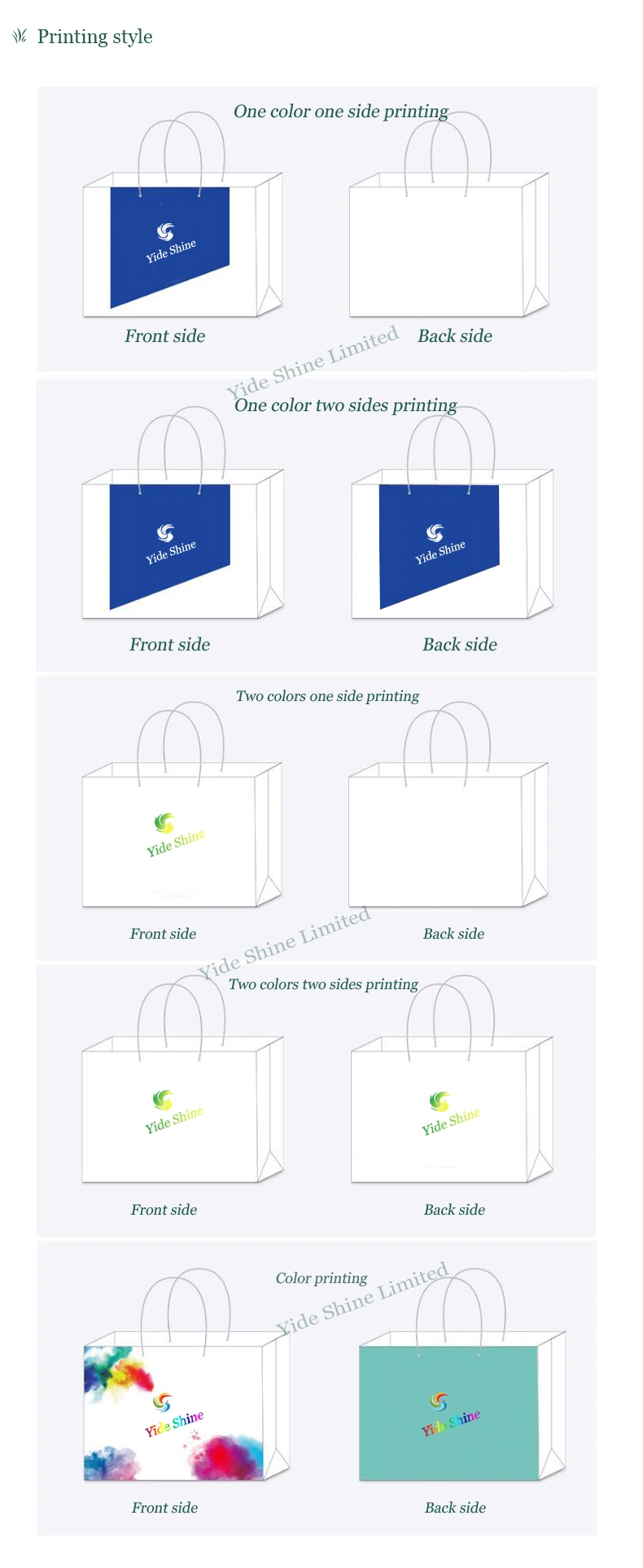Die Cut Sos PVC Patch Reinforce Shopping Paper Bag