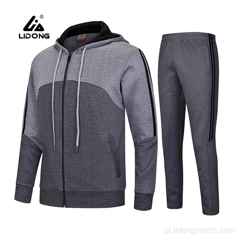 Hoodie de zíper causal por atacado para homens, mulheres