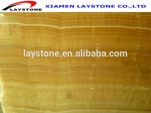 Luxuriour cut to size stone form yellow honey onyx