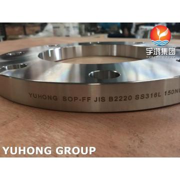 JIS B2220 10K SS316L SOP FF FF FLANGE