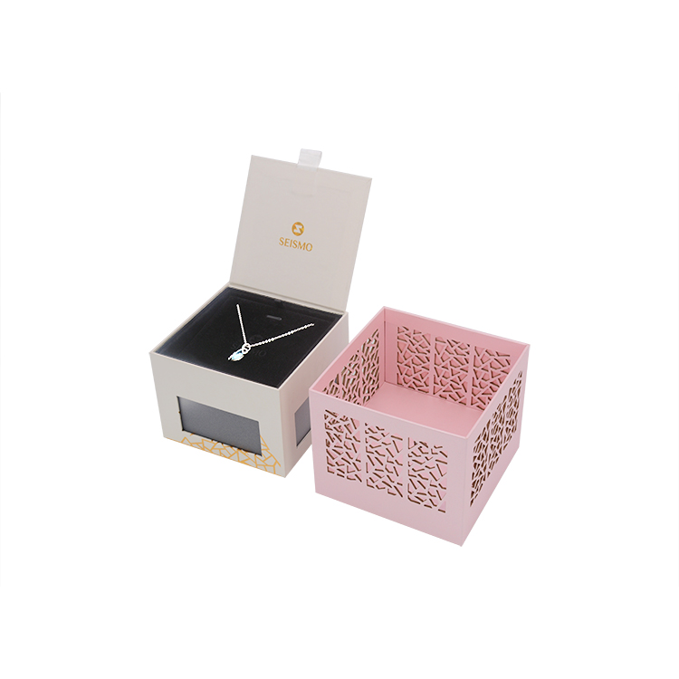 New Design Environmental Protection cardboard necklace earrings ring bracelet box sets packaging box