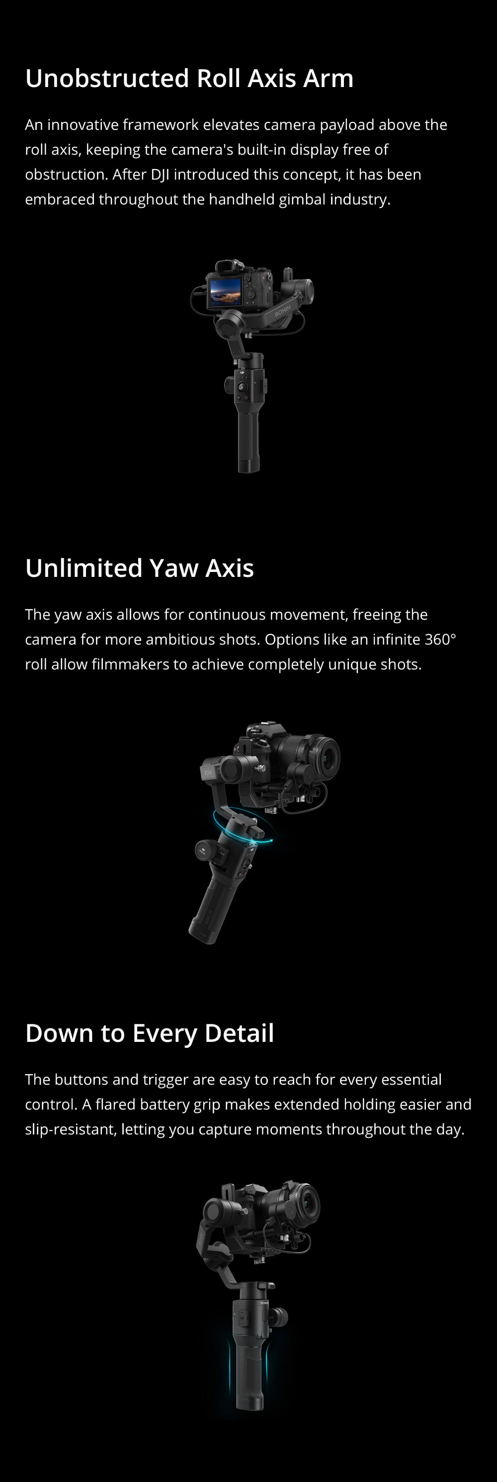 DJI Ronin-SC / Ronin-SC Pro Combo is 3-axis stabilizer for mirrorless cameras lightweight design original Ronin SC in stock