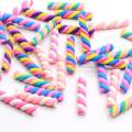 Μικτά πολύχρωμα Candy Stick Mini Polymer Clay Χειροποίητα χειροτεχνήματα Διακόσμηση Slice Nail Arts Decor Charms