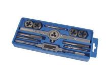 Professional 12Pcs Metric Tap and Die Sets , Drills Taps an