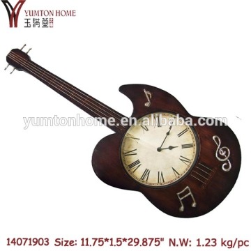 Metal decorative wall clocks guitar wall clocks