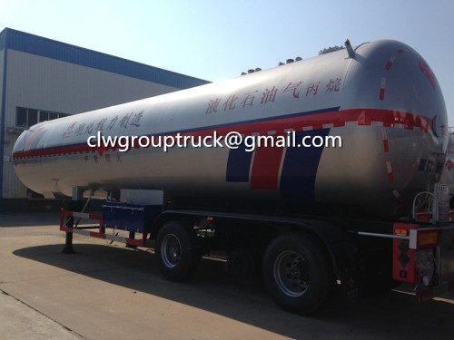 Tri-axle 60CBM LPG Semi-treler pengangkutan