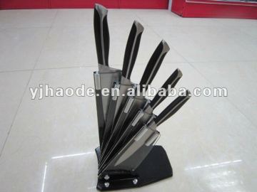 5pcs kitchen knife set in arylic block, kitchen knife set