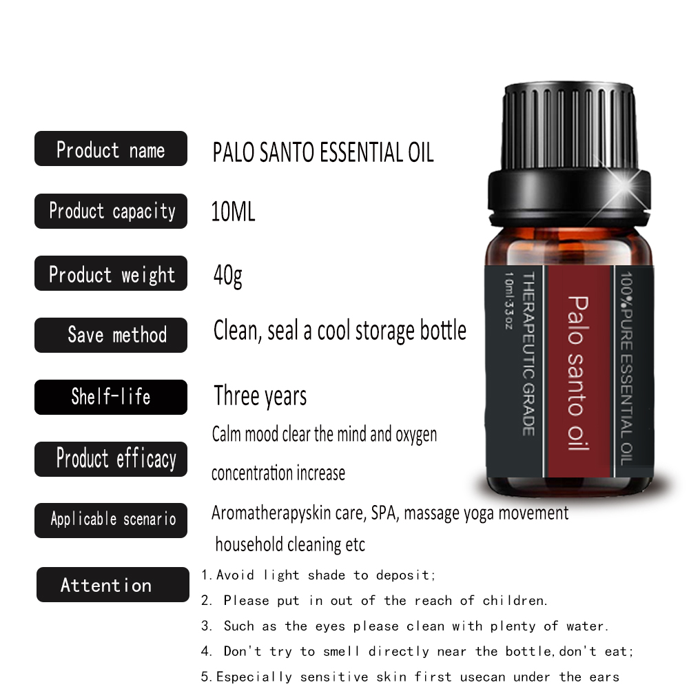 10 ml di olio essenziale naturale Palo Santo per l&#39;aromaterapia