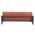 Strong Metal Frame Leather Sofa