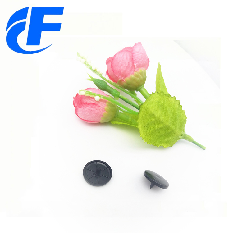 10mm Black color plastic four parts snap button