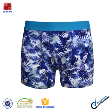 Custom Made Elastic Printed Mens Boxer Shorts /Wholesale Mens Boxer briefs