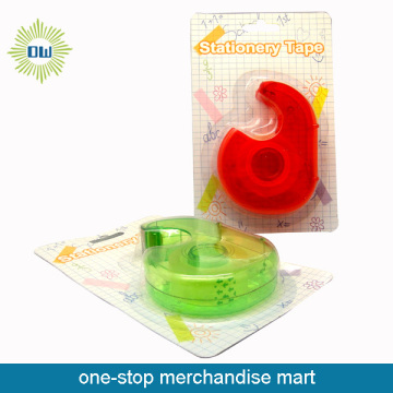 1PC stationery tape with 1pc tape dispenser set