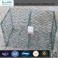 Boîte de gabion en maille hexagonale en revêtement en PVC et en PVC