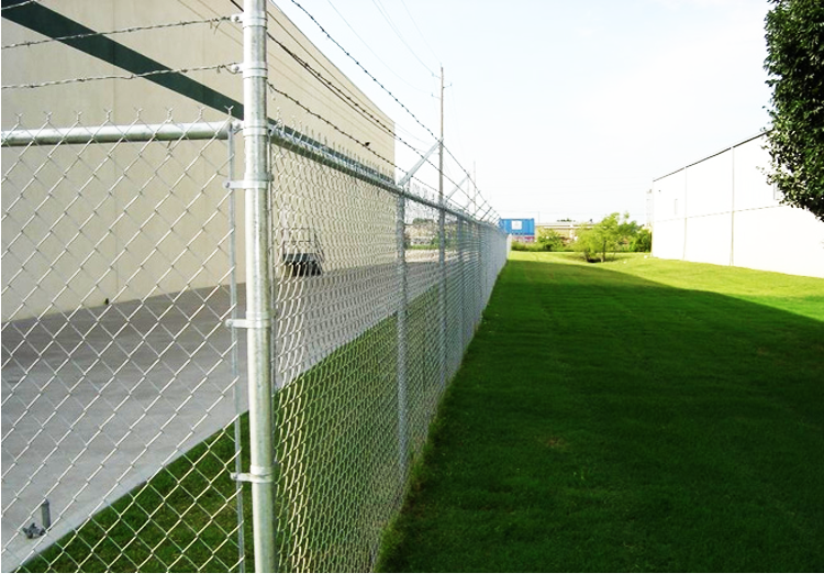 galvanized pvc coated chain link fence