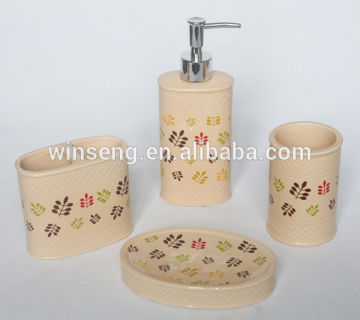 Wholesale Ceramic Decal Bathroom Set