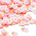 500g Polymer Clay Slices Heart Popsicle Nail Art Lollipop Slices Addition For Slime Filler Accessories Supplies Additive