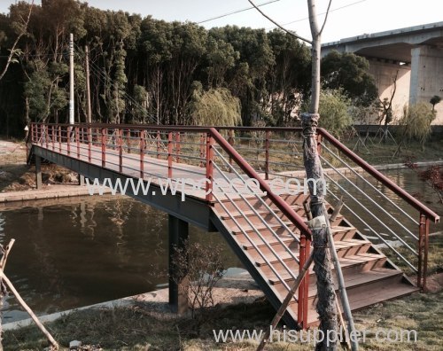 Wpc Exterior Wood Stairs And Handrail 